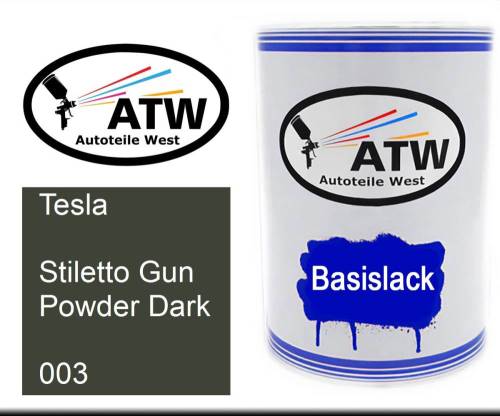 Tesla, Stiletto Gun Powder Dark, 003: 500ml Lackdose, von ATW Autoteile West.